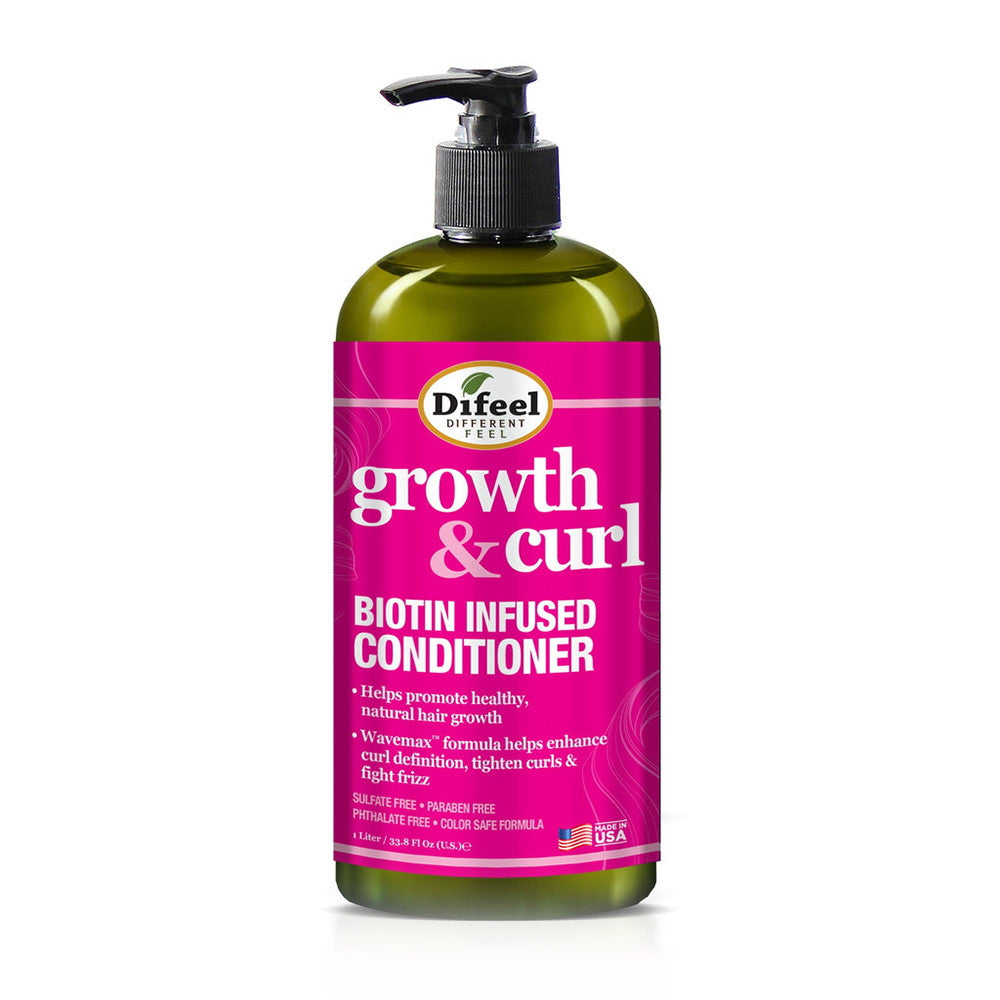 Difeel Growth and Curl Biotin Conditioner, 12 Oz